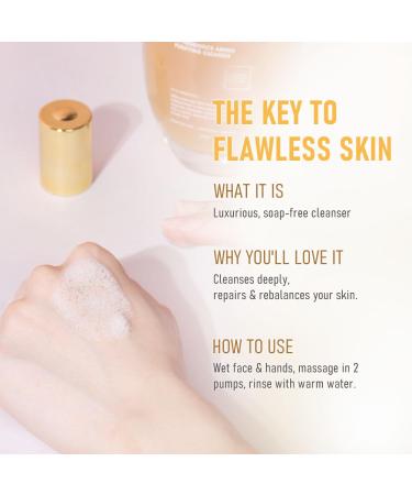 TRUU Probiotics Amino Purifying Cleanser - Ultra-Gentle 51% Probiotics & 25% Amino Acids | UV Protection & Hydration for Youthful Glow - 5.3 Oz - Buy Online on GoSupps.com