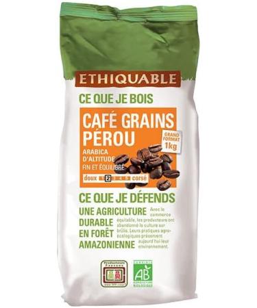  Boissons ETHIQUABLE - Peruvian Coffee Beans 1kg - Pack of 2 - Buy Online on GoSupps.com