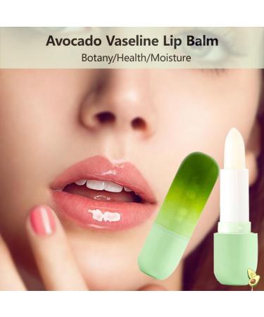 Hydrating Moisturizing Lipstick Lip Balms Stick Anti Cracked Lip Oil Natural Lipstick Base Moisturizer for Women Girls Avocado - Buy Online on GoSupps.com