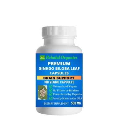 Behalal Organics Ginkgo Biloba Leaf Quick Release Capsules