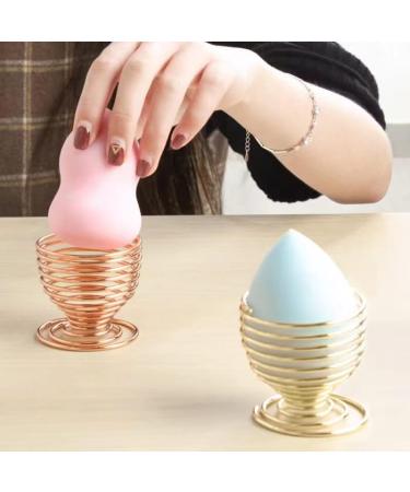 Pack of 3 Stainless Steel Makeup Sponge Holders - Spiral Spring Design for Storage Presentation & Drying - Buy Online on GoSupps.com