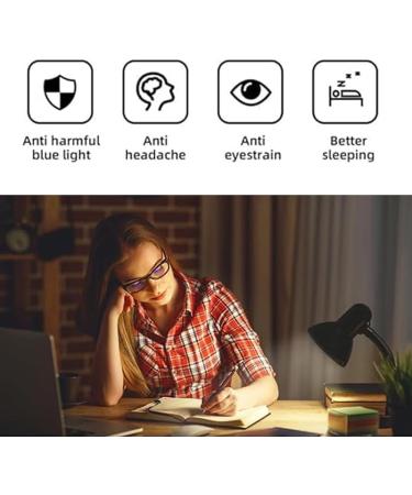BRITECO 3 PCS Blue Light Blocking Glasses Set for Women & Men - Anti Glare UV Protection Lightweight Computer Glasses Stylish Clear Lens Frames for Screen Comfort - Buy Online on GoSupps.com