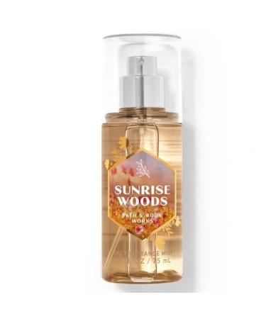 Bath & Body Works Sunrise Woods Fine Fragrance Mist Travel Size Mini Purse Spray 2.5 Ounce (Sunrise Woods) Sunrise Woods 2.5 Fl Oz (Pack of 1)