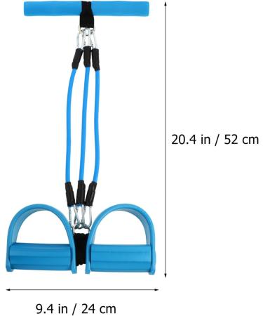 Toddmomy Pedal Tensioner - Multifunction 3-Tube Elastic Yoga Pedal Puller & Resistance Band for Stretching & Slimming Fitness - International Shipping Available - Buy Online on GoSupps.com
