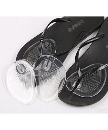 3 Pairs Soft Gel Forefoot Pads - Clear Reusable Cushions for Toe Protection & Comfort - Flip Flop Insoles for Foot Care - Buy Online on GoSupps.com