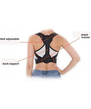 Adjustable Clavicle Support Brace for Men Women Back Posture Corrector for Bad Posture Improve Upper Back Sup (Gray M Code) - Buy Online on GoSupps.com
