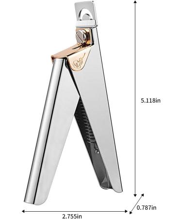 Stainless Steel False Nail Tip Clipper Cutter Trimmer for Manicure/Pedicure & Acrylic Nail Art - Buy Online on GoSupps.com