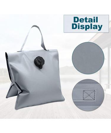 4 Packs Heavy Duty Water Saddlebag Design Sandbag for Photography Empty Water Weight Bags for Photo Video Studio Stand Light Stand Backyard Outdoor Patio Sports(Gray) (White) - Buy Online on GoSupps.com