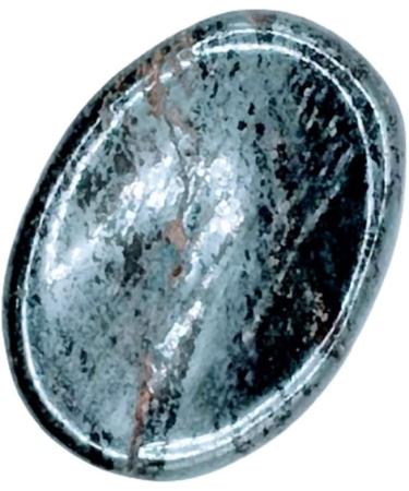 Hematite Crystal Thumb Stone - Stress Relief & Grounding Energy Aid for Meditation and Chakra Balance - Polished Healing Gem for Anxiety & Focus - Buy Online on GoSupps.com