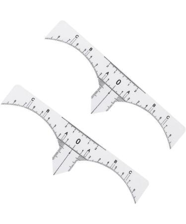 Hemoton 20 Pcs Eyebrow Guide Measure Tool Microblading Ruler Guide Makeup Ruler Eyebrow Ruler Make up - Buy Online on GoSupps.com
