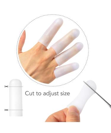 Silicone Finger Protectors for Men - 10 Pack Gel Finger Cots for Pain Relief from Cracked Tips & Arthritis - Buy Online on GoSupps.com
