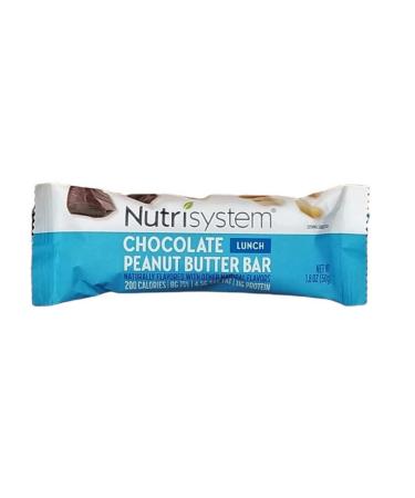 Nutrisystem LUNCH - CHOCOLATE PEANUT BUTTER BAR High Protein 11 g (7 COUNT - 1.8 oz) Chocolate  7 Count (Pack of 1)