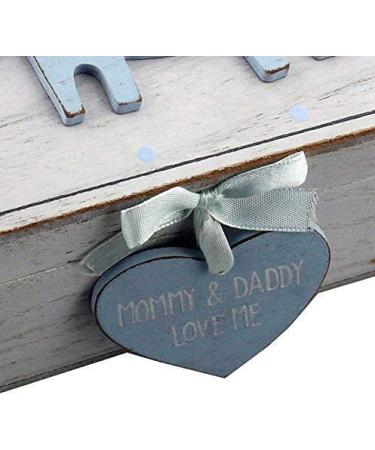 Oaktree Gifts Baby Boy Wooden Memories Keepsake Box Vintage Style - Buy Online on GoSupps.com