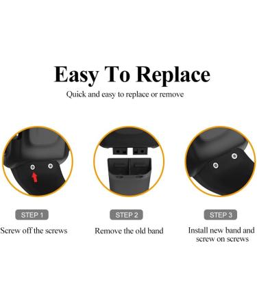 Meifox Compatible with Garmin Forerunner 35 Band Solf Silicone Replacement Bands for Garmin Forerunner 35 Watch (Black1) - Buy Online on GoSupps.com