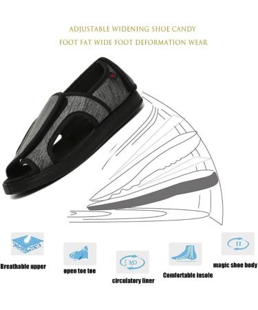 ALASON Men's Diabetic Shoes - Gray 6.5 Wide for Foot Swelling, Edema, Plantar Fasciitis, Bunion, Arthritis - Pain Relief, Easy Slip On - Buy Online on GoSupps.com