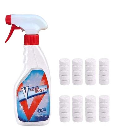 Multifunctional Solid Effervescent Tablets Deep Cleaning In Bathrooms And Kitchens Tablets Portable Cleaning In Plastic Water Bottles Tablets (Basic Set)