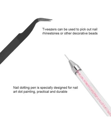 Nail Rhinestones Set Manicure Tweezers Fashionable Meet Demand Materials Manicure Store Salon Shop for Home Beauty Salon - Buy Online on GoSupps.com