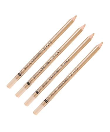 DRESSOOS 4pcs Concealer Pen Concealer Stick Cover up Makeup Concealer Light Concealer White Wooden 1 g (Pack of 1) White