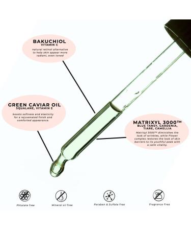 Buy Green Caviar Facial Oil Elixir | 100% Natural Anti-Aging Serum | Youthful Glow 1 fl oz - Buy Online on GoSupps.com