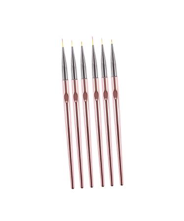 FOMIYES plasticard plasticade plastics practical pink Striping nail art pen Nail Art Liner Drawing nail art liner brush Manicure Liner Nail Pen eyeliner brush