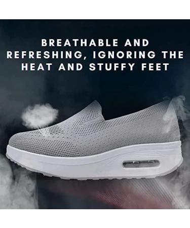 Roseowder Women's Orthopedic Sneakers - Size 7.5 Black | Comfortable Supportive Shoes - Buy Online on GoSupps.com