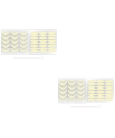 NOLITOY 4 Sets Double Eyelid Sticker Stickers Single- Sided Eyelid Tape Adhesive Eyelid Sticker Cosmetic 8.3x7.6cmx2pcs As Shownx2pcs