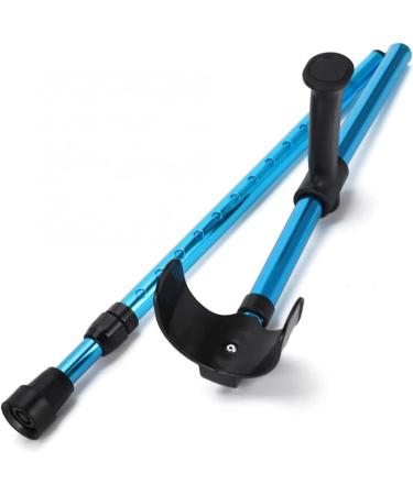 Ergonomic Forearm Crutches Height Adjustable Aluminum Crutches Blue Elbow Crutches Folding Walking Sticks Lucky Star - Buy Online on GoSupps.com