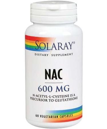 Solaray NAC N-Acetyl-L-Cysteine 600mg Supplement - 60 Count - Buy Online on GoSupps.com
