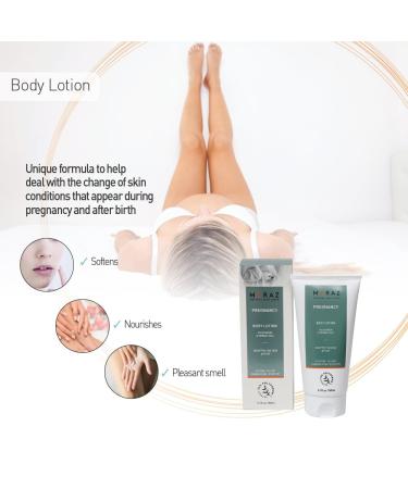 Moraz Pregnancy Body Lotion - Herbal Formula for Women | Hydrating & Elasticity-Boosting | Jojoba Oil - 5.1 oz - Buy Online on GoSupps.com
