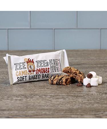 Zee Zees Campfire S'mores Soft Baked Snack Bars - Nut-Free, Whole Grain, Naturally Flavored, 30 Pack (1.3 oz Each) - Buy Online on GoSupps.com