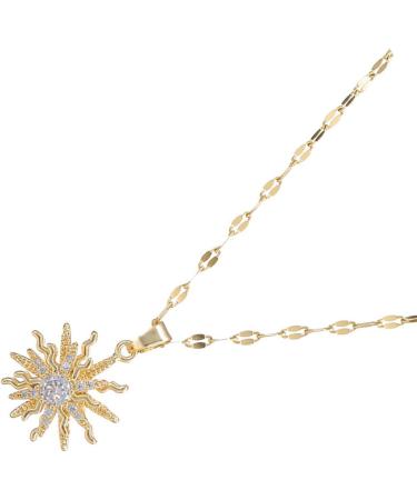OralGos Rotating Cubic Zirconia Flower Pendant Necklace | Adjustable Choker Fashion Jewelry - International Shipping - Buy Online on GoSupps.com