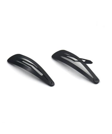 100pcs Black Girls Hair Clips with Bow 2.36"(6CM) Black