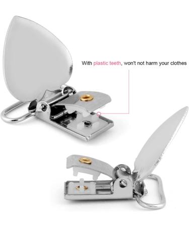 Heart-Shaped Brace Clips 10-Pack Metal Clips for Pacifier Hanging Decorations | International Shipping Available - Buy Online on GoSupps.com