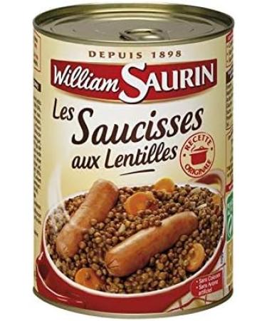 William Saurin Lentil Sausages 420 g - Pack of 4 - Buy Online on GoSupps.com