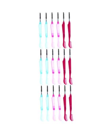 Didiseaon 18 Pcs Collapsible Eyelash Comb Mascara Comb Brush Eye Mascara Eyelash Separator Eyelash Mascara Folding Eyelash Comb Eyebrow Shaper Eyelash Brush Makeup Grooming Tool Plastic 10x1.5cmx3pcs