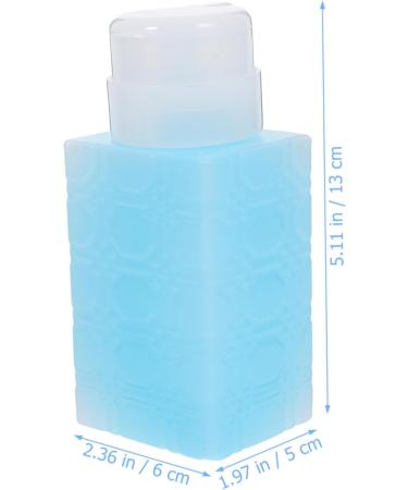 Beaupretty Alcohol Nail Polish Nail Oil Pump Dispenser Bottle Push down Push down Pump Dispenser Pump Bottle Dispenser Liquid Pump Dispenser Plastic Travel Water Dispenser Makeup Remover 6x5x13cm Blue - Buy Online on GoSupps.com