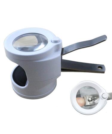 Lightweight Magnifying Glass Portable Magnifying Glass with Nail Clippers and 3 Led Lamp Beads for for The Elderly and Children Lofty Ambition