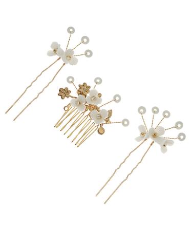 Angoily 1 Set Bridal Hairpin Wedding Hair Accessories Wedding Hair Side Comb Rhinestone Hair Accessories Bridal Hair Accessories Women Hair Comb Rhinestones Women's Alloy Hair up
