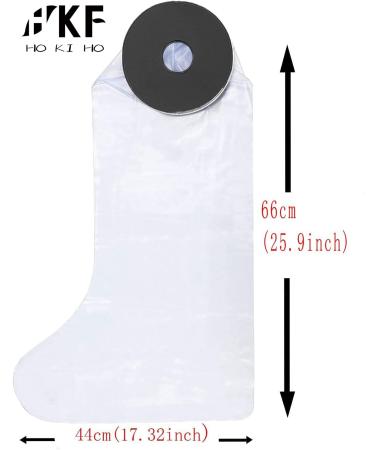HKF HO KI HO Adult Short Waterproof Leg Cast Cover - Black, Size 25.98 * 17.32inch - Buy Online on GoSupps.com
