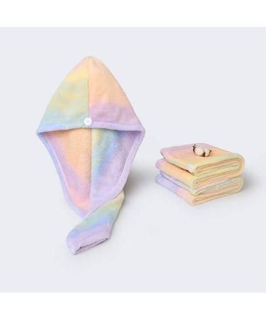 Fast-Drying Microfiber Hair Wrap Towel for Women - Multicolored Turban - Buy Online on GoSupps.com