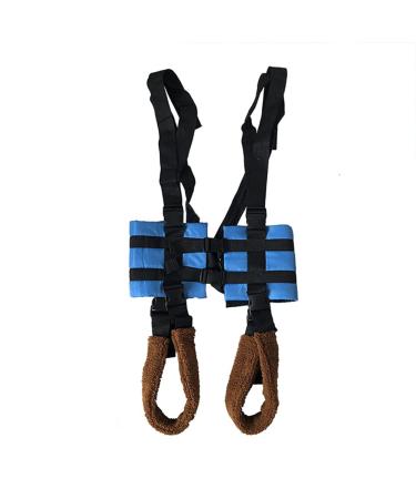 Full body lift equipment patient walking strap transfer belt for older people thighs hips waist back back supports leg trainers exercise-assisted special walking strap (blue) (BL Blue)
