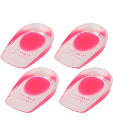 Restokki Silicone Heel Cushion - Foot Pain Relief Massage Insoles | 2 Pairs Universal Soft Shoe Pads for Comfort - Buy Online on GoSupps.com