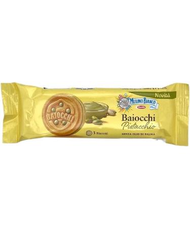  Mulino Bianco Mulino Bianco Baiocchi Pistacchio Biscuits Filled with Delicious Pistachio Cream Ideal for Breakfast or Snack with 42 Individual Servings of 3 Biscuits + Italian Tin Gourmet Polpa di Pomodoro 400 g - Buy Online on GoSupps.com