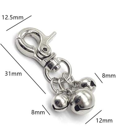 10 Pieces Dog Cat Collar Bells Bells For Pet Training with Key Rings Necklace Collar Decoration - Buy Online on GoSupps.com