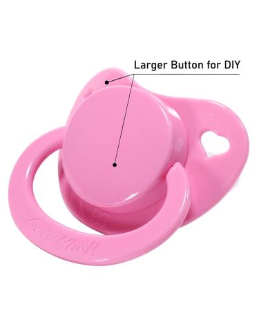 CutiePlusU Adult Pacifier Dummy 3-Pack - Big Shield Design (Pink/Blue/Black) - Buy Online on GoSupps.com