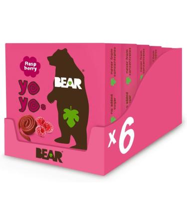 BEAR Strawberry Yoyos - Dried Fruit Rolls - Healthy Kids Snack - Vegan - 20g (45 packs) & Raspberry Yoyos - Dried Fruit Rolls - Healthy Kids Snack - Vegan - 20g (30 packs) - Buy Online on GoSupps.com