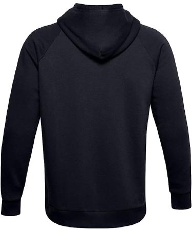 Under Armour Men's Rival Fleece Fitted Hoodie - Large Black/Onyx White - Buy Online on GoSupps.com