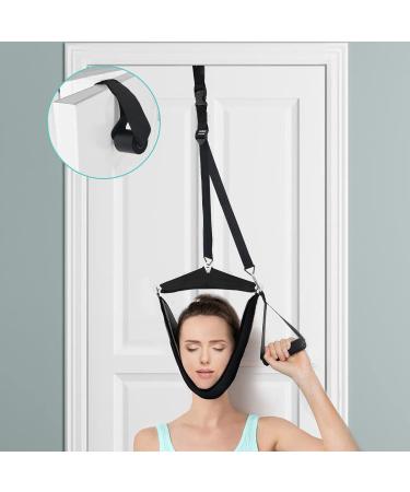 Neck Stretcher Cervical Neck Traction Device Over Door for Home Use Portable Cervical Traction Device Hammock for Neck Pain Relief,Physical Therapy AIDS for Neck Decompressor Device