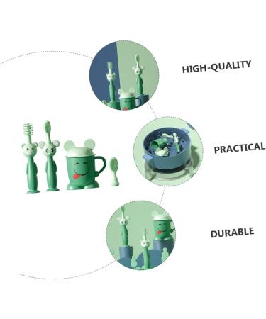 Partykindom Soft Children's Toothbrush Set - Newborn & Infant Care | Suction Cup Toddler Brushes | Safe & Gentle Baby Cleaning Solution - Buy Online on GoSupps.com