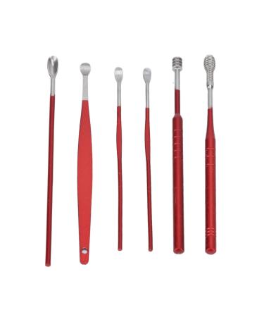 Ear Wax Remover Earwax Remover Kit 6pcs Ear Cleaning Tool Set Earpick Set for Home Beauty Salon Ear Care and Cleaning Earwax Curette Remover Ear Spoon Cleaning Tool with Storage Box